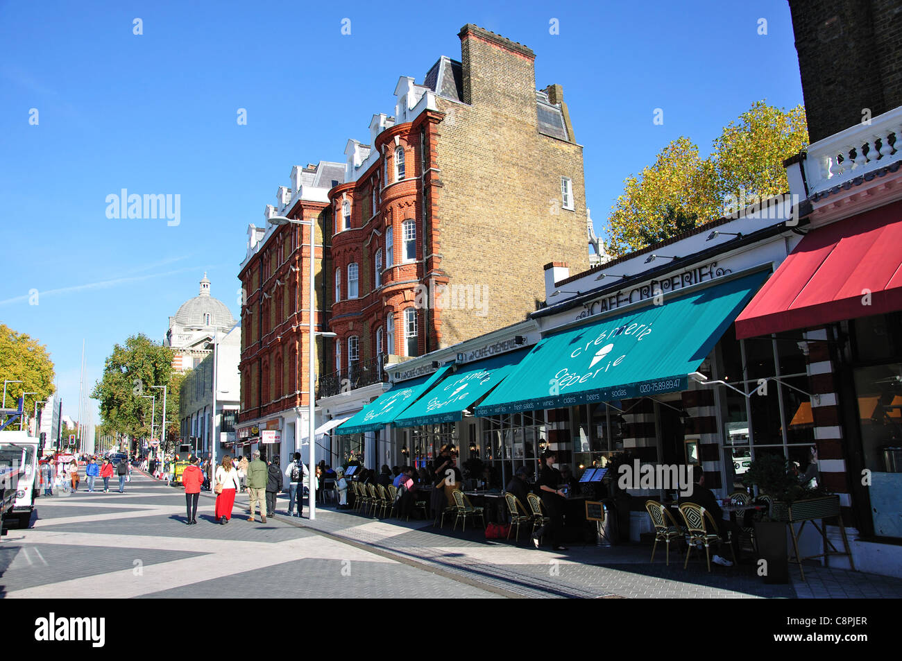 Cafe Cremerie, Exhibition Road, Kensington, Royal Borough von Kensington und Chelsea, Greater London, England, Vereinigtes Königreich Stockfoto