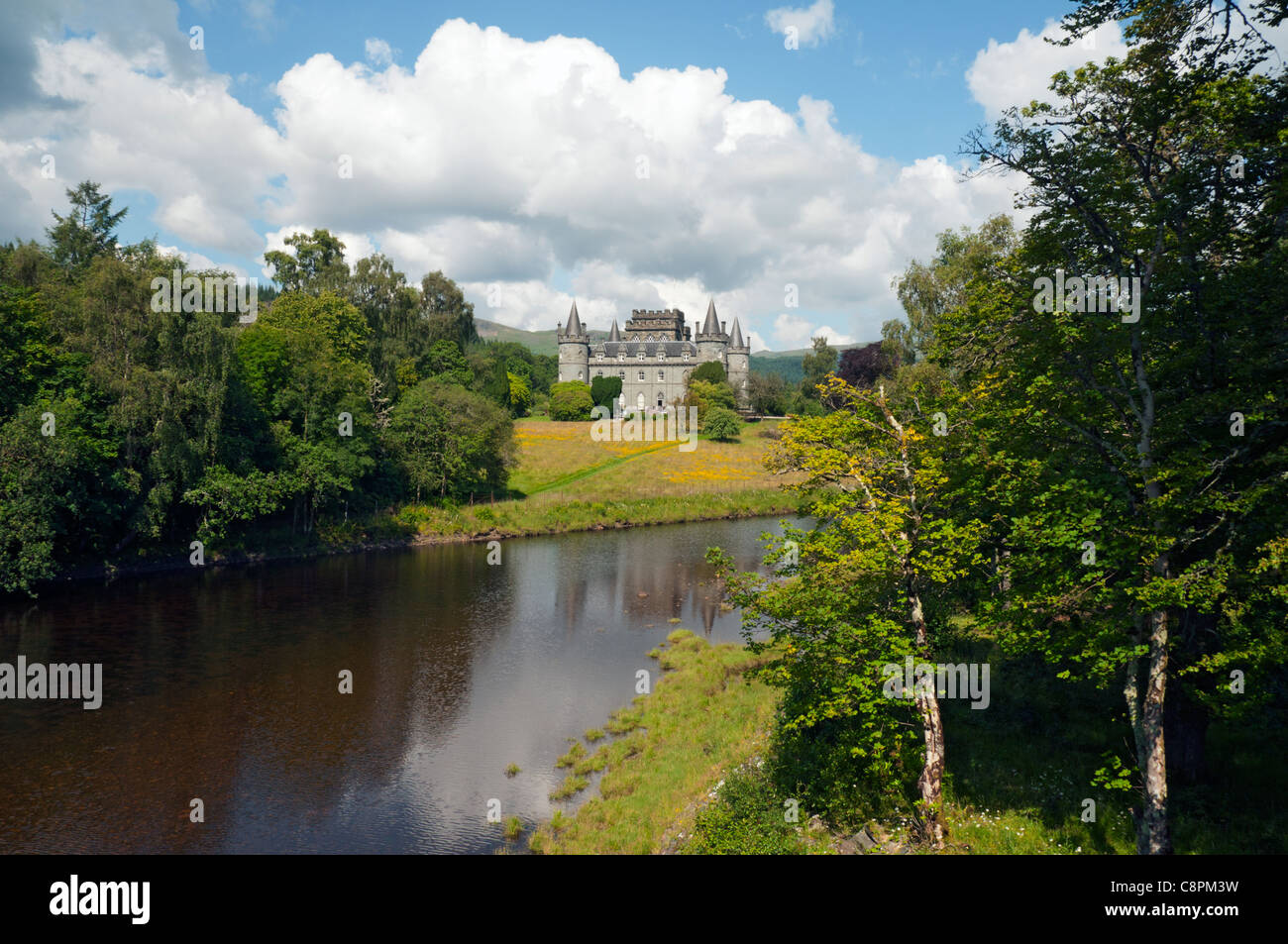Inveraray Castle, Inveraray, Argyll, Hochlandregion, Schottland, Großbritannien. Sitz der Herzöge von Argyll. Stockfoto