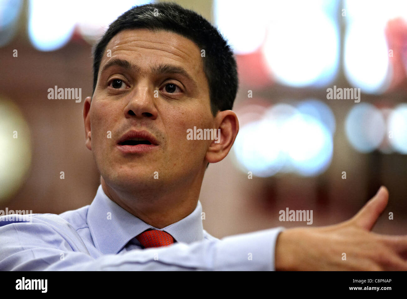 Labour MP David Miliband Parlamentsmitglied für South Shields seit 2001 Stockfoto