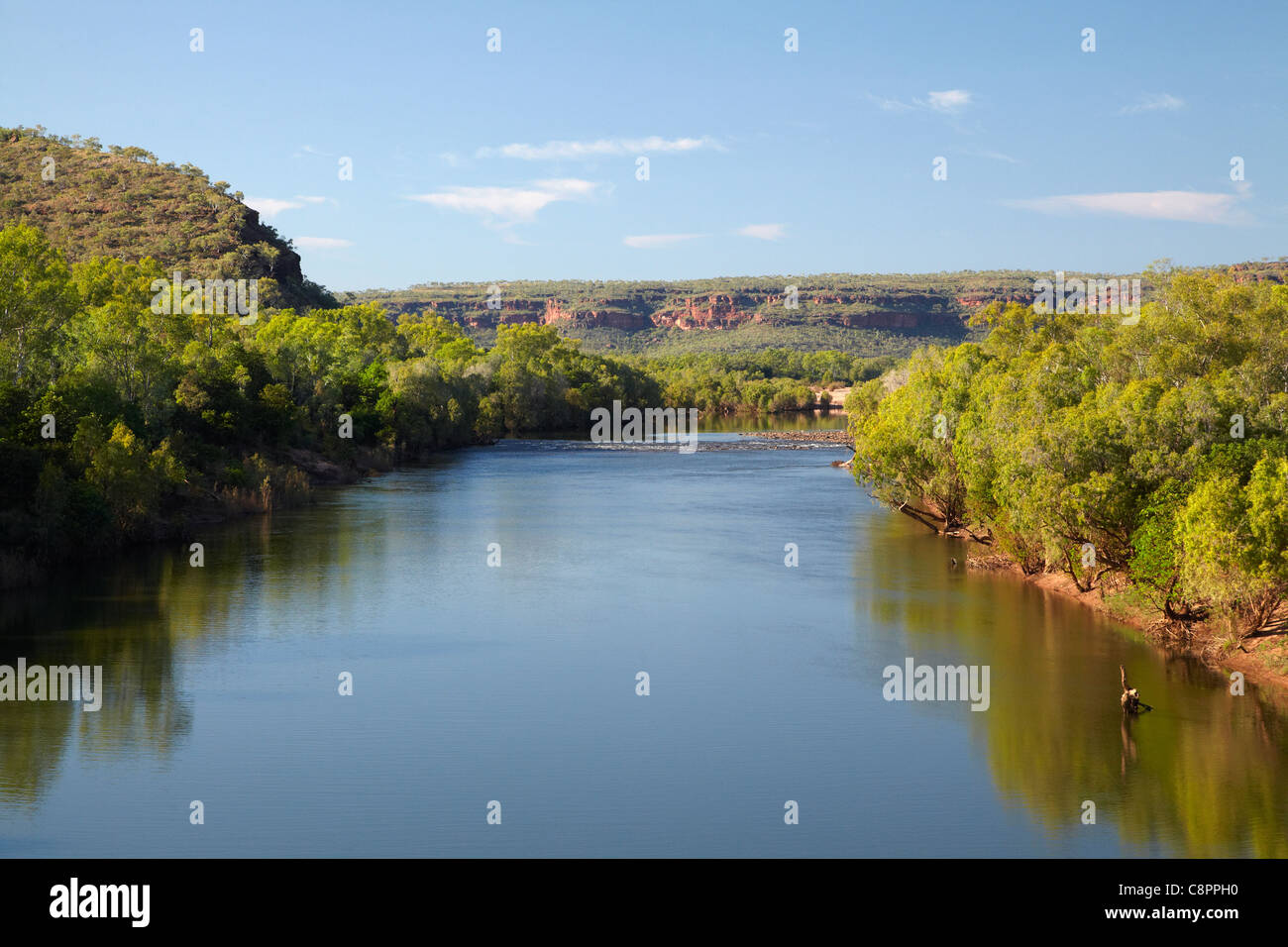 Victoria River und Victoria Highway, Gregory National Park / Jutpurra-Nationalpark, Northern Territory, Australien Stockfoto