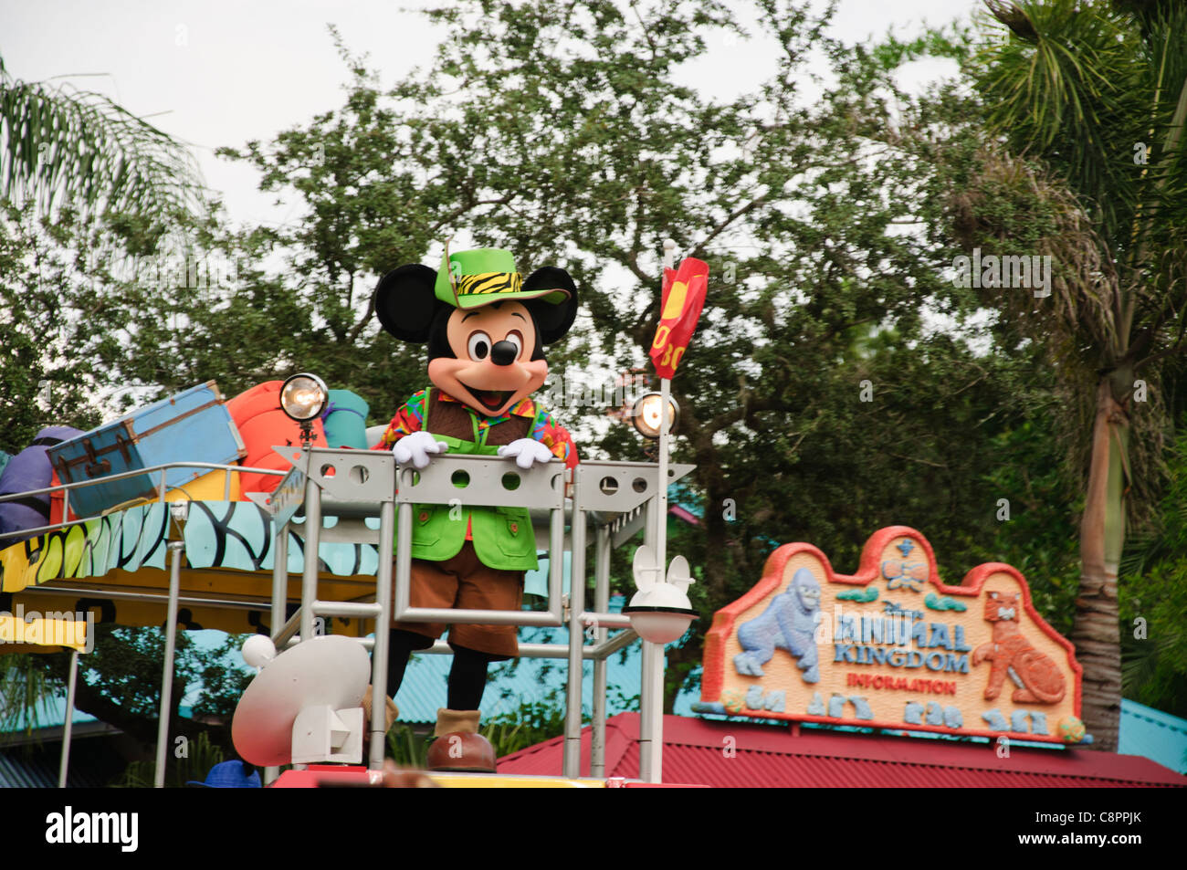 Walt Disneyworld Orlando Florida fl Mickey ist jammin jingle Parade Tierreich Stockfoto