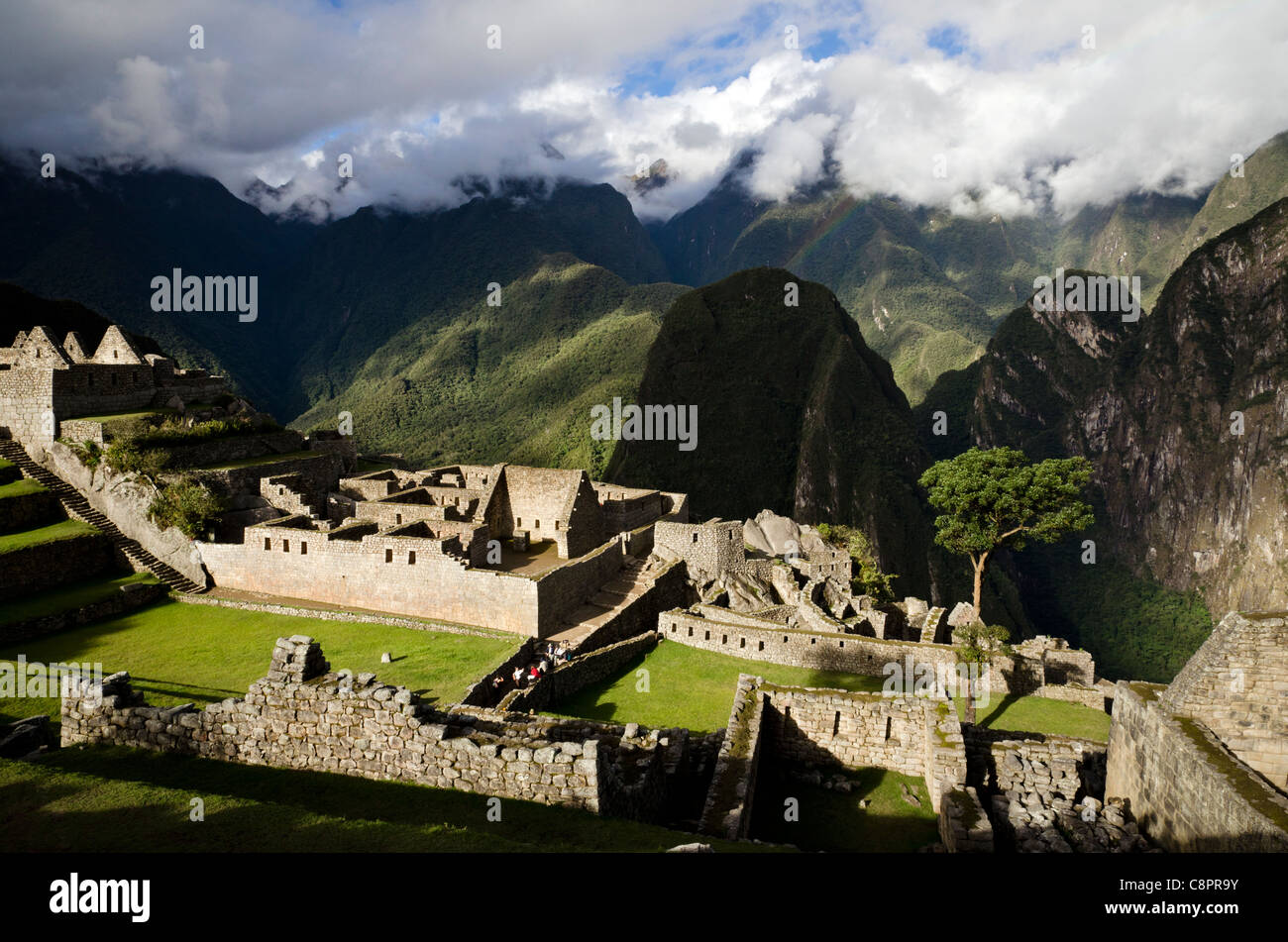 Inka-Ruinen von Machu Picchu, Peru Stockfoto