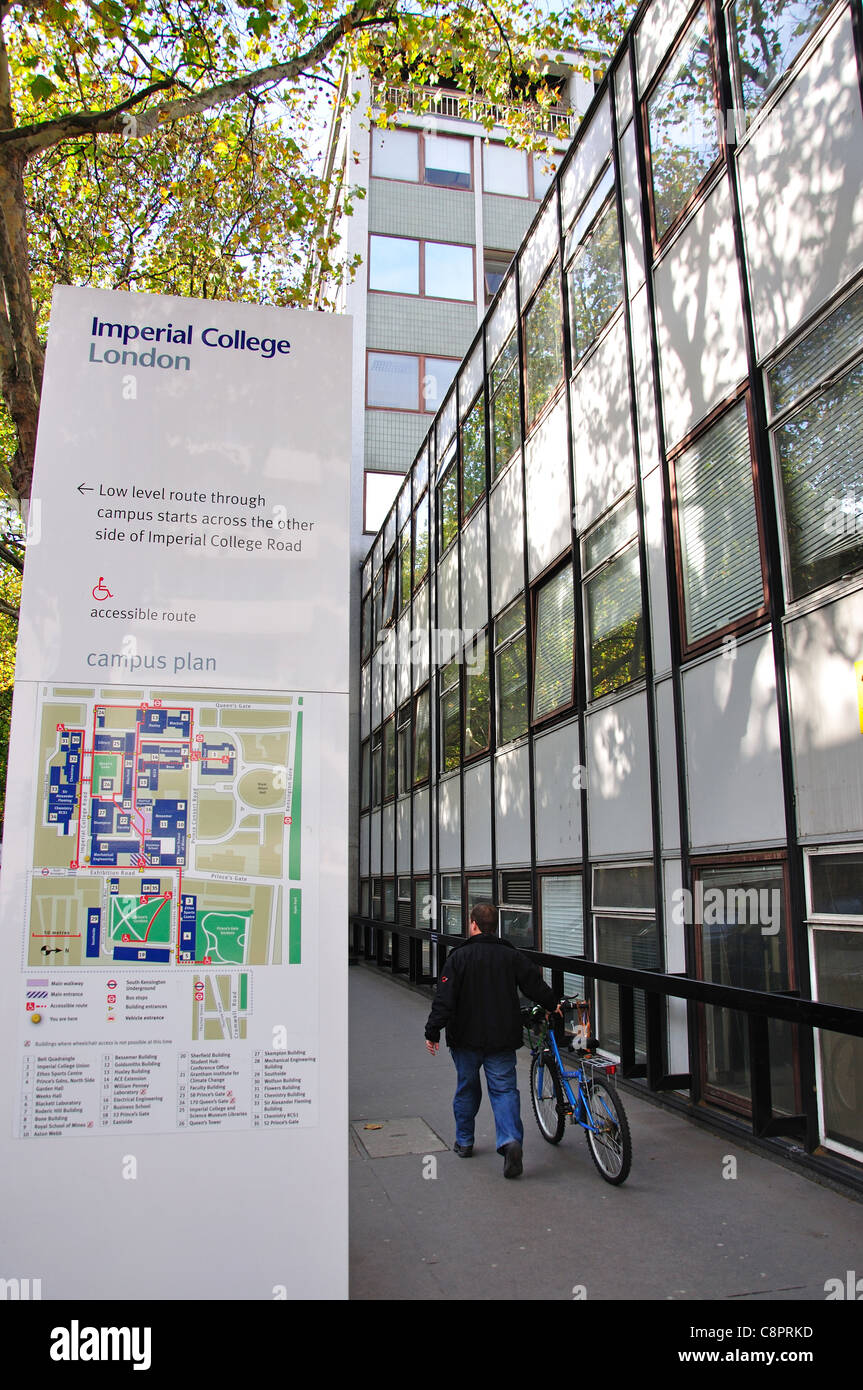 Imperial College London, Exhibition Road, Kensington, Royal Borough of Kensington und Chelsea, London, England, UK Stockfoto
