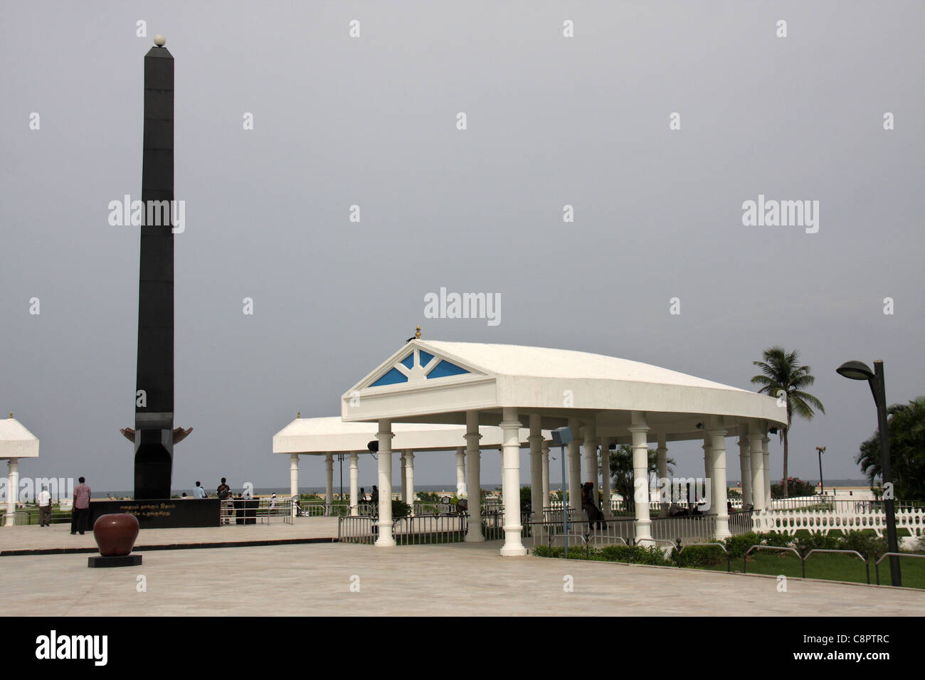 Marina Beach Chennai, Tamil Nadu, Marina Beach, Chennai Beach, Marina Beach Denkmäler, Süd Indien, Indien Stockfoto