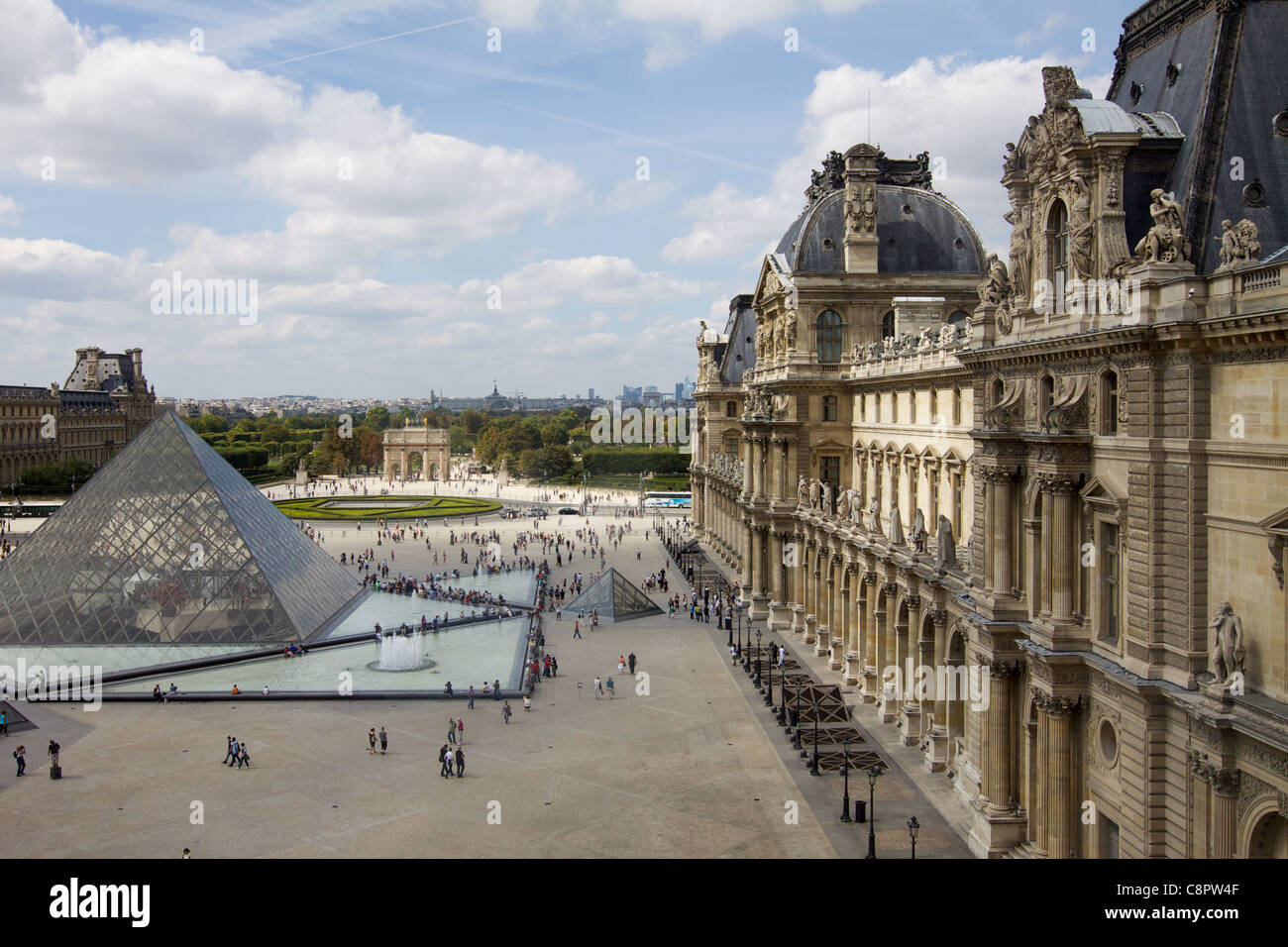 Louvre in Paris Stockfoto