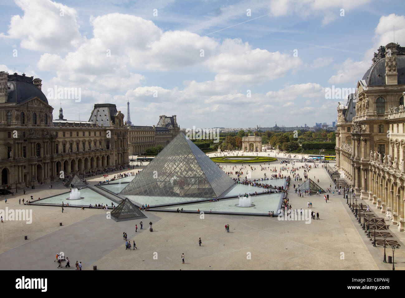 Louvre in Paris Stockfoto