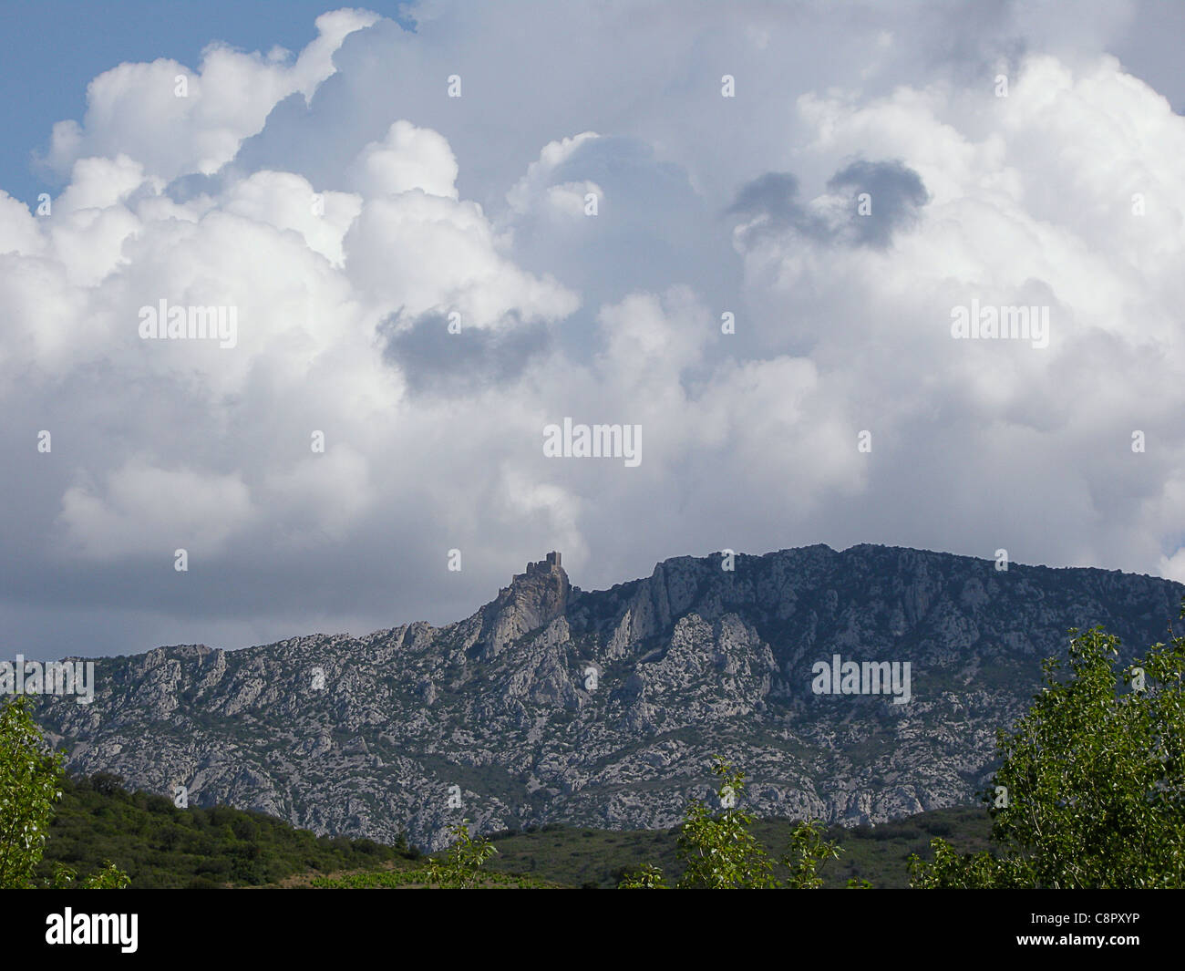 Frankreich, Languedoc-Roussillon, Aude, Katharer-Burg-region Stockfoto