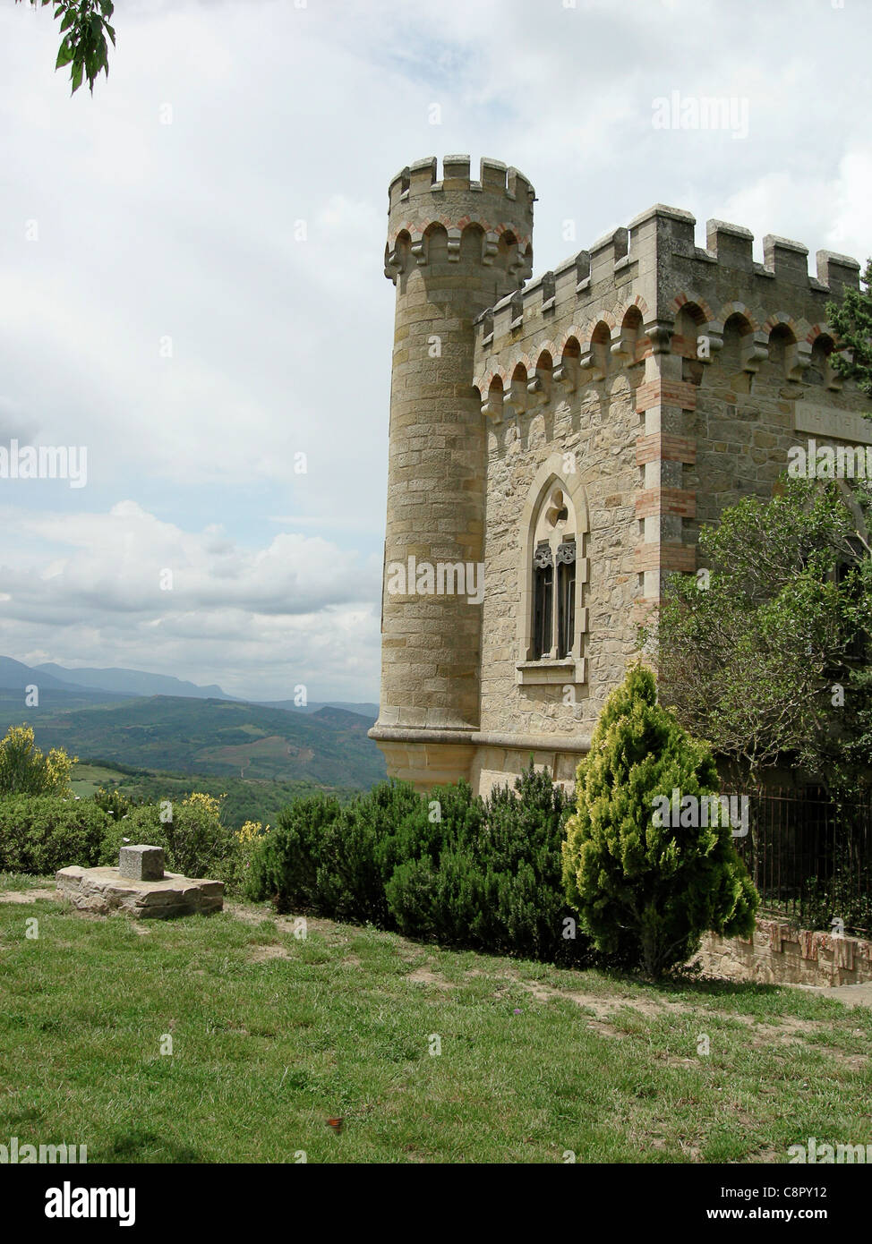 Frankreich, Languedoc-Roussillon, Aude, Rennes-le-Chateau, Schloss Stockfoto