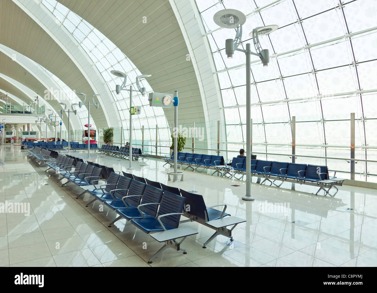 Der internationale Flughafen Dubai Interieur, Dubai, Vereinigte Arabische Emirate, Vereinigte Arabische Emirate, Naher Osten Stockfoto