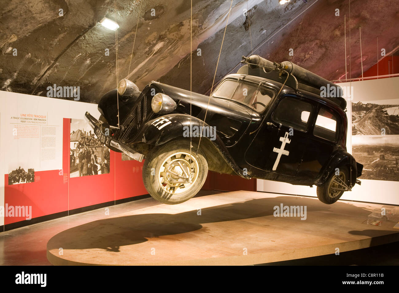 Gasbetriebenen Résistance Auto, La Coupole, WWII deutsche Rakete Startplatz, St. Omer, Frankreich Stockfoto