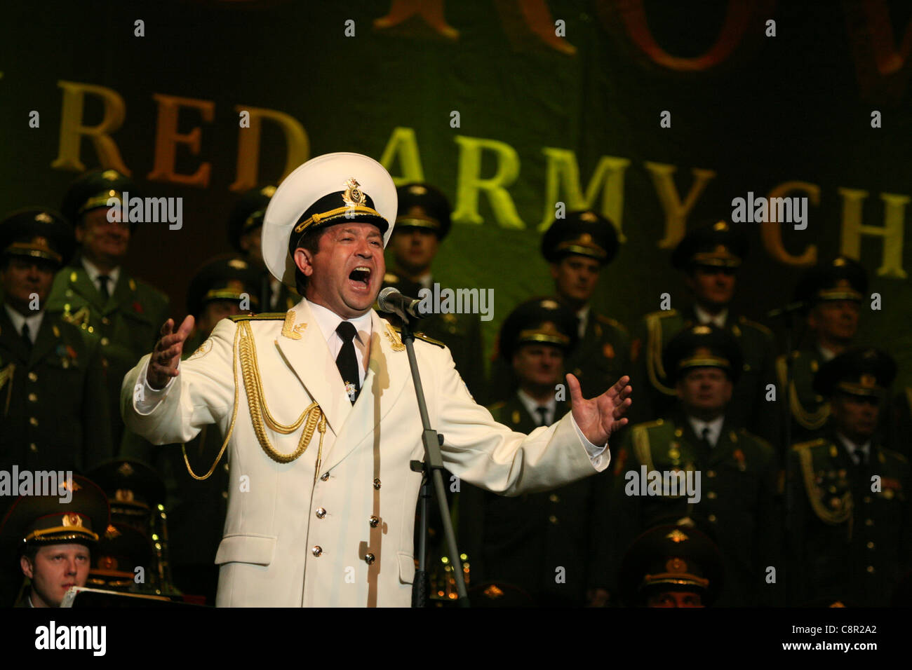 Die Alexandrov Red Army Choir. Stockfoto