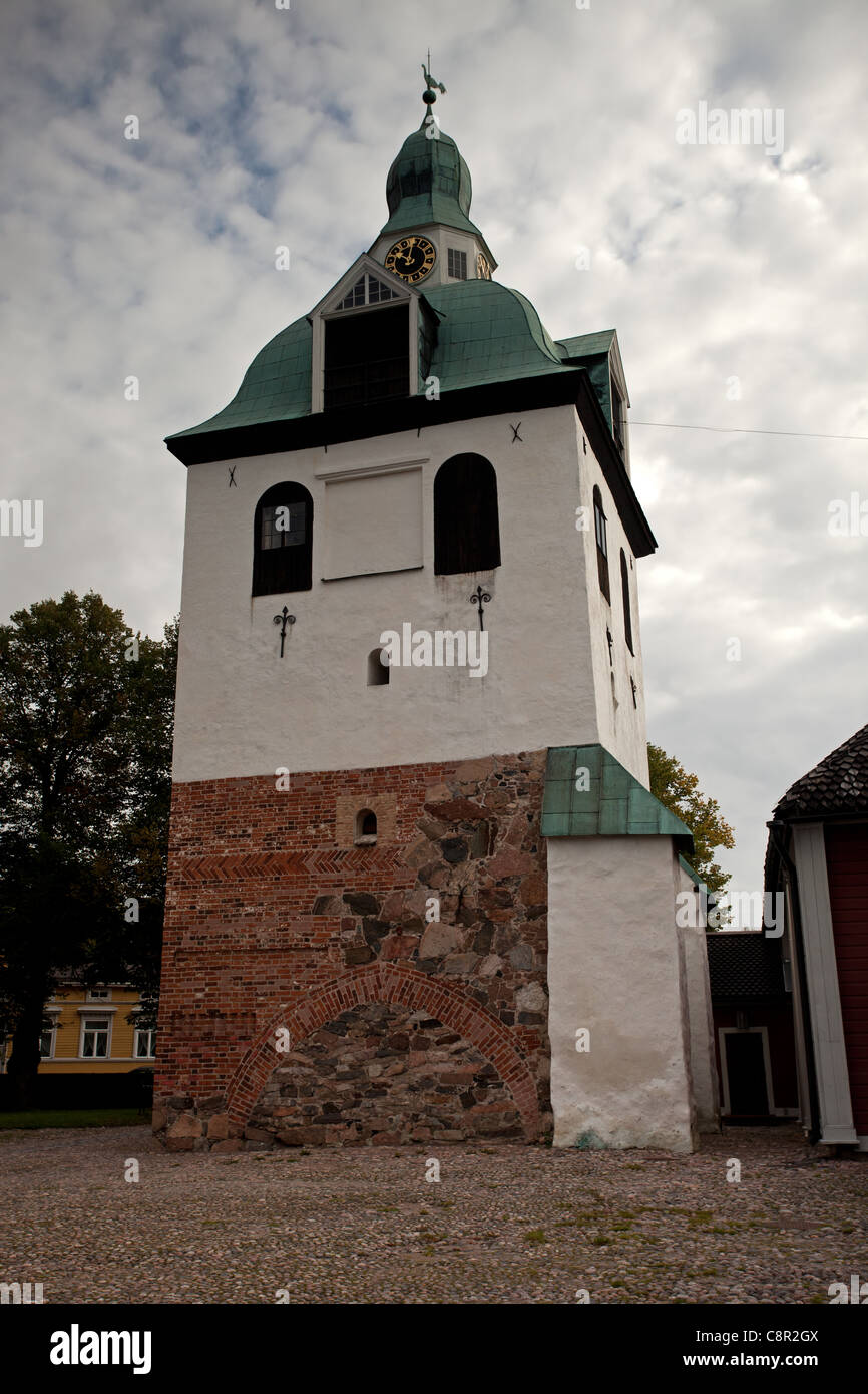 Porvoo Kathedrale: Glockenturm Stockfoto