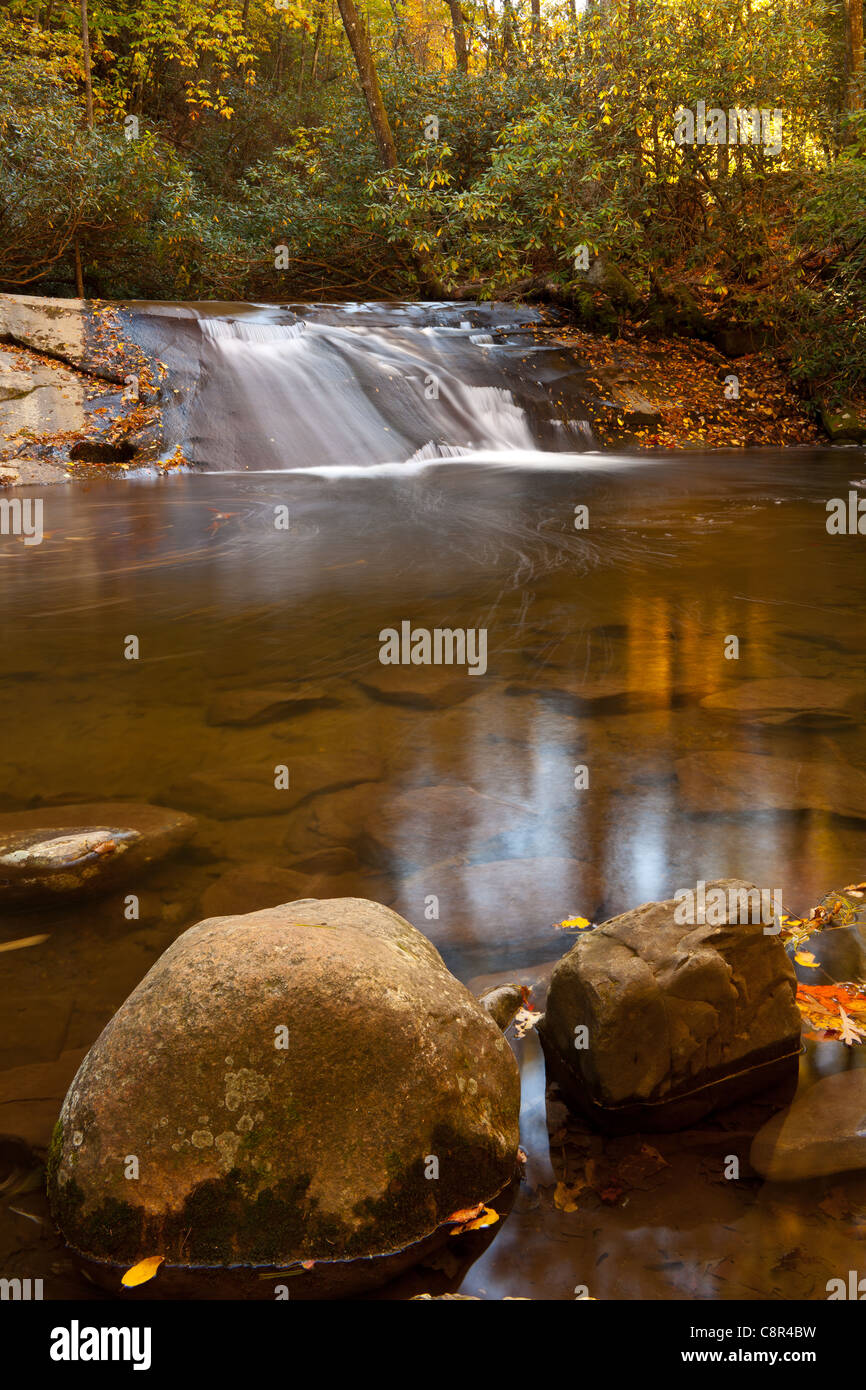 Wildcat Creek Wasserrutsche Stockfoto