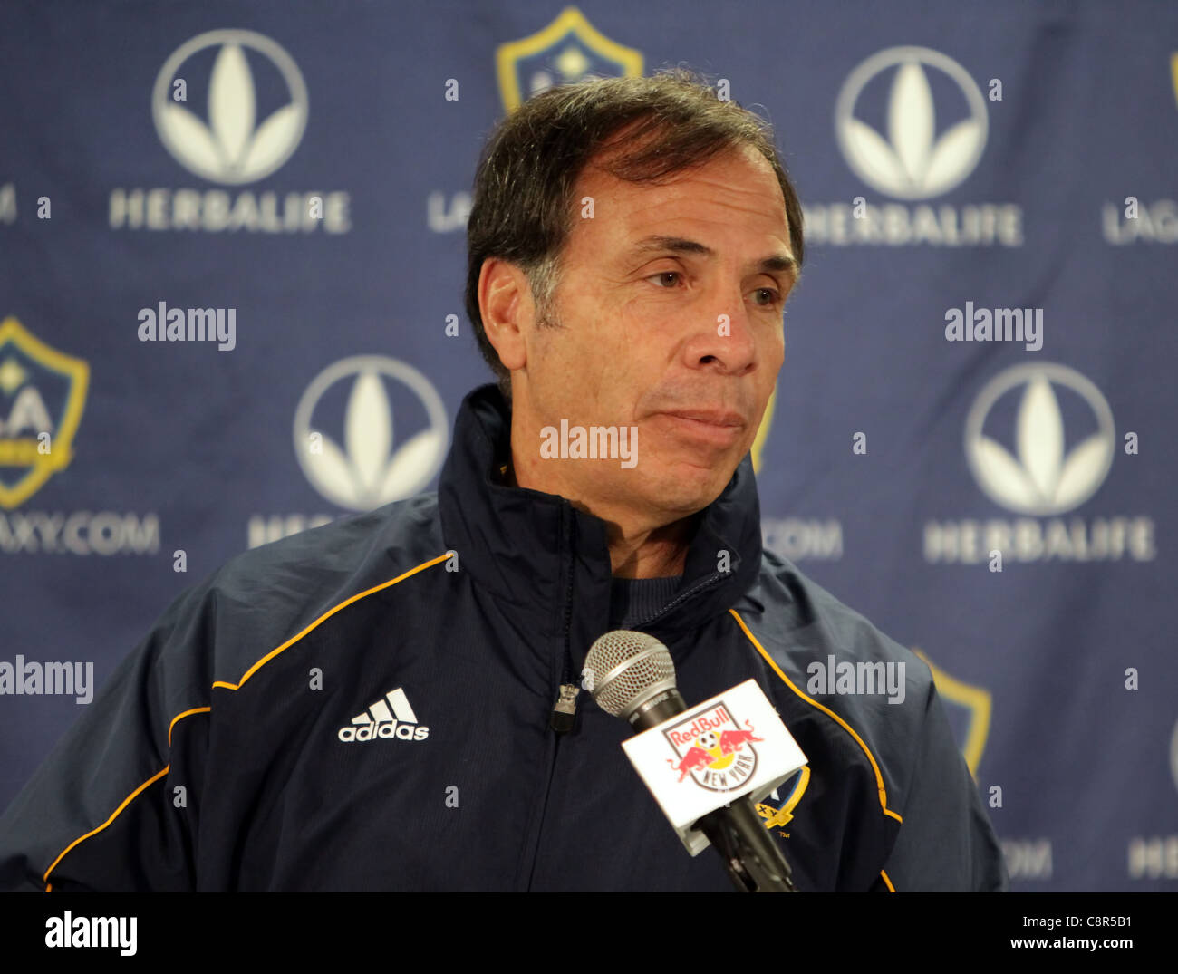 Bruce Arena, La Galaxy Cheftrainer. Stockfoto