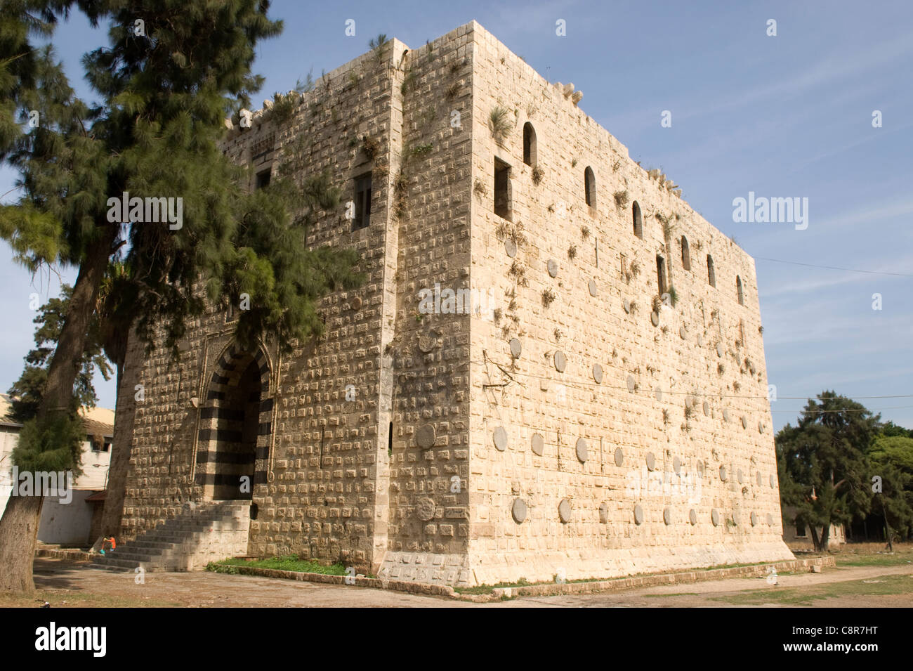 Burj es-Sabaa (Löwenkopf Turm) aus Mamluk Periode, Al-Mina (Port) Bereich, Tripolis, nördlichen Libanon. Stockfoto