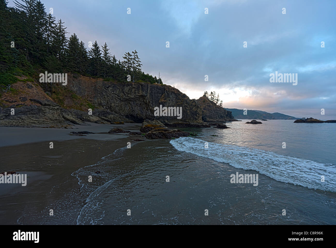 Secret Beach in der Nähe von Brookings und Bold Strand Oregon Stockfoto