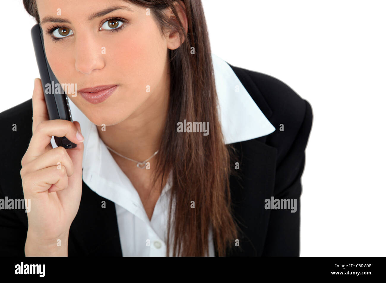 Junge weibliche Büroangestellte Stockfoto
