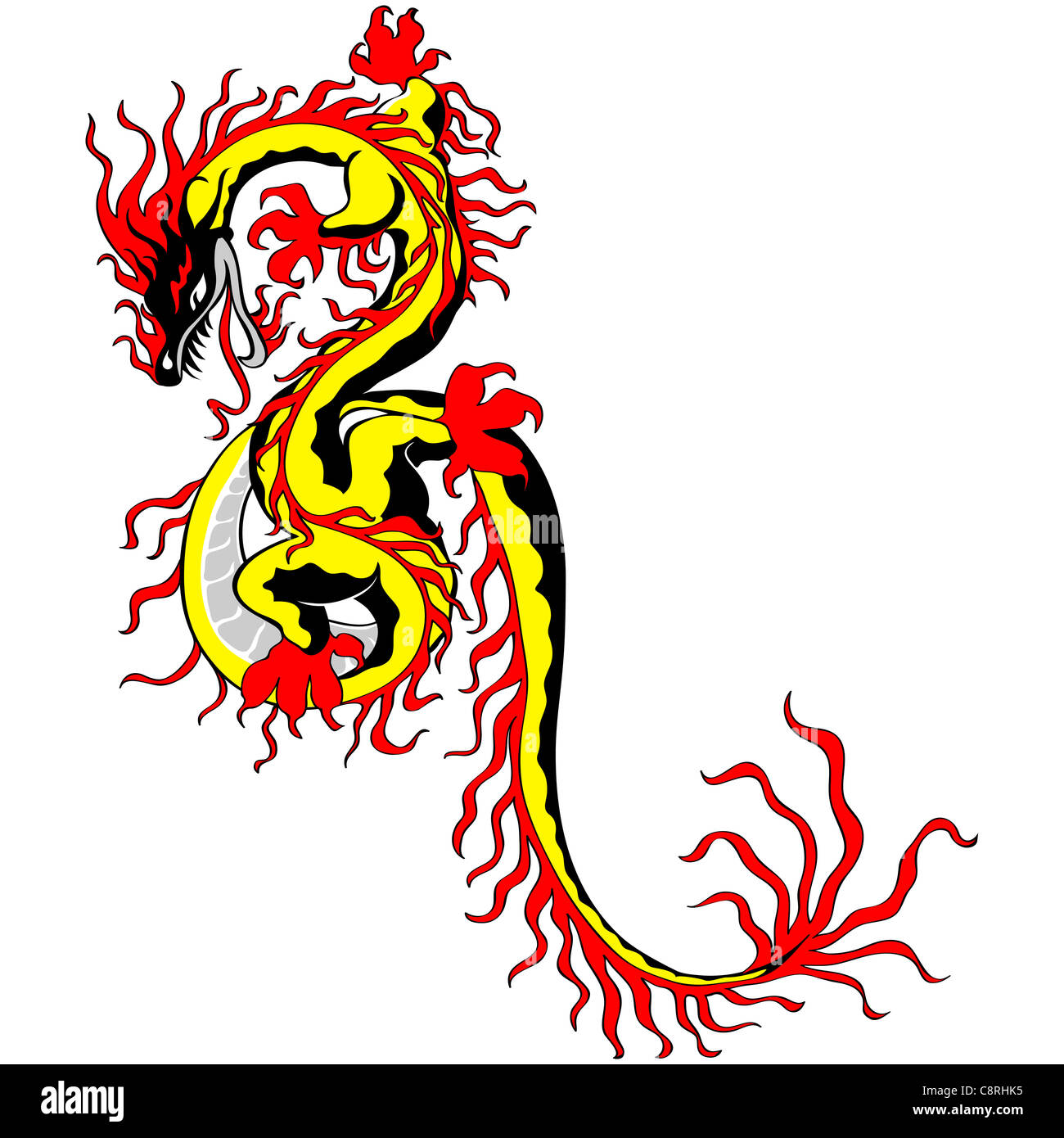 Chinesischer drache tattoo -Fotos und -Bildmaterial in hoher Auflösung ...