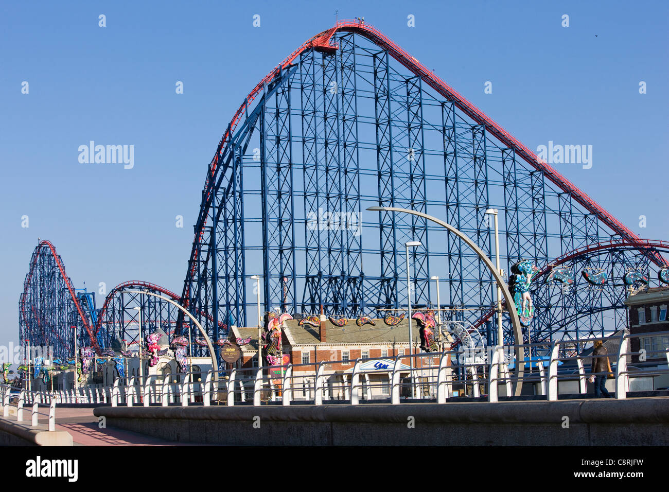 Der Big One Achterbahn in Blackpool Pleasure Beach, Blackpool, UK Stockfoto