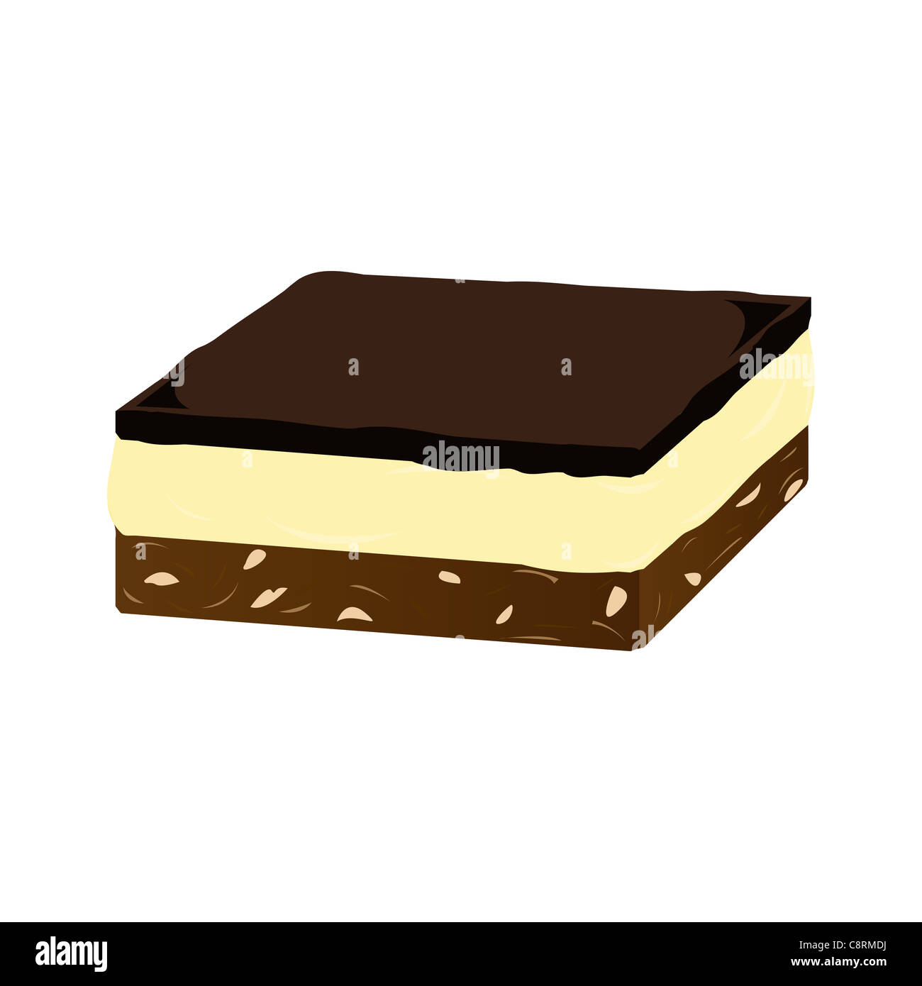 Nanaimo bar Stockfoto