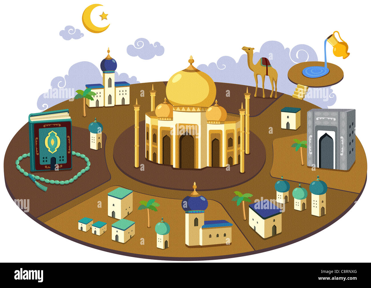 Muslimische Religion Stockfoto