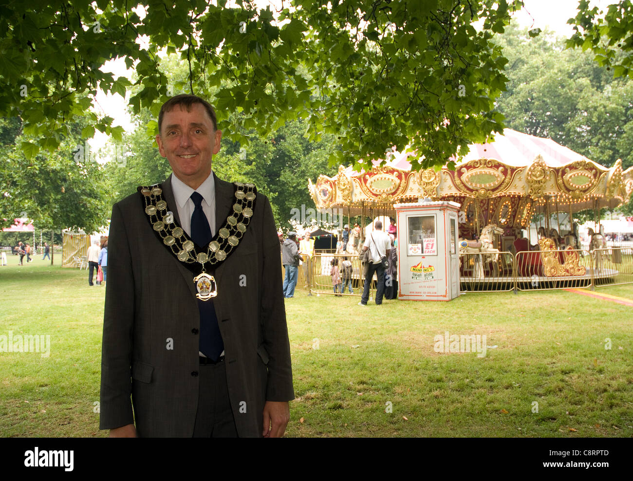Bürgermeister von London Borough of Newham Sir Robin Wales am Newham Stadt Show 2011 Stockfoto