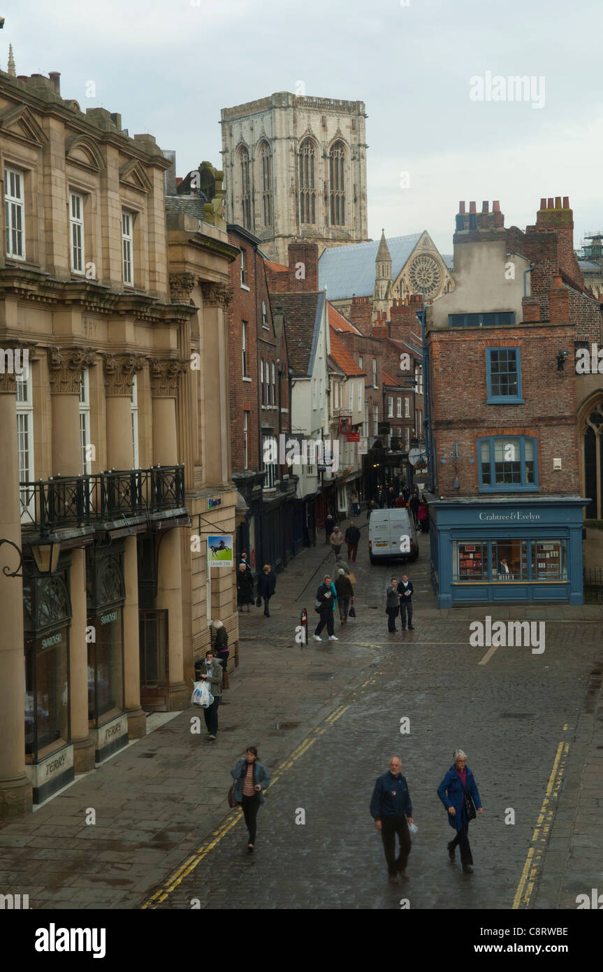 York; York Minster, Stonegate & St. Helen's square Stockfoto