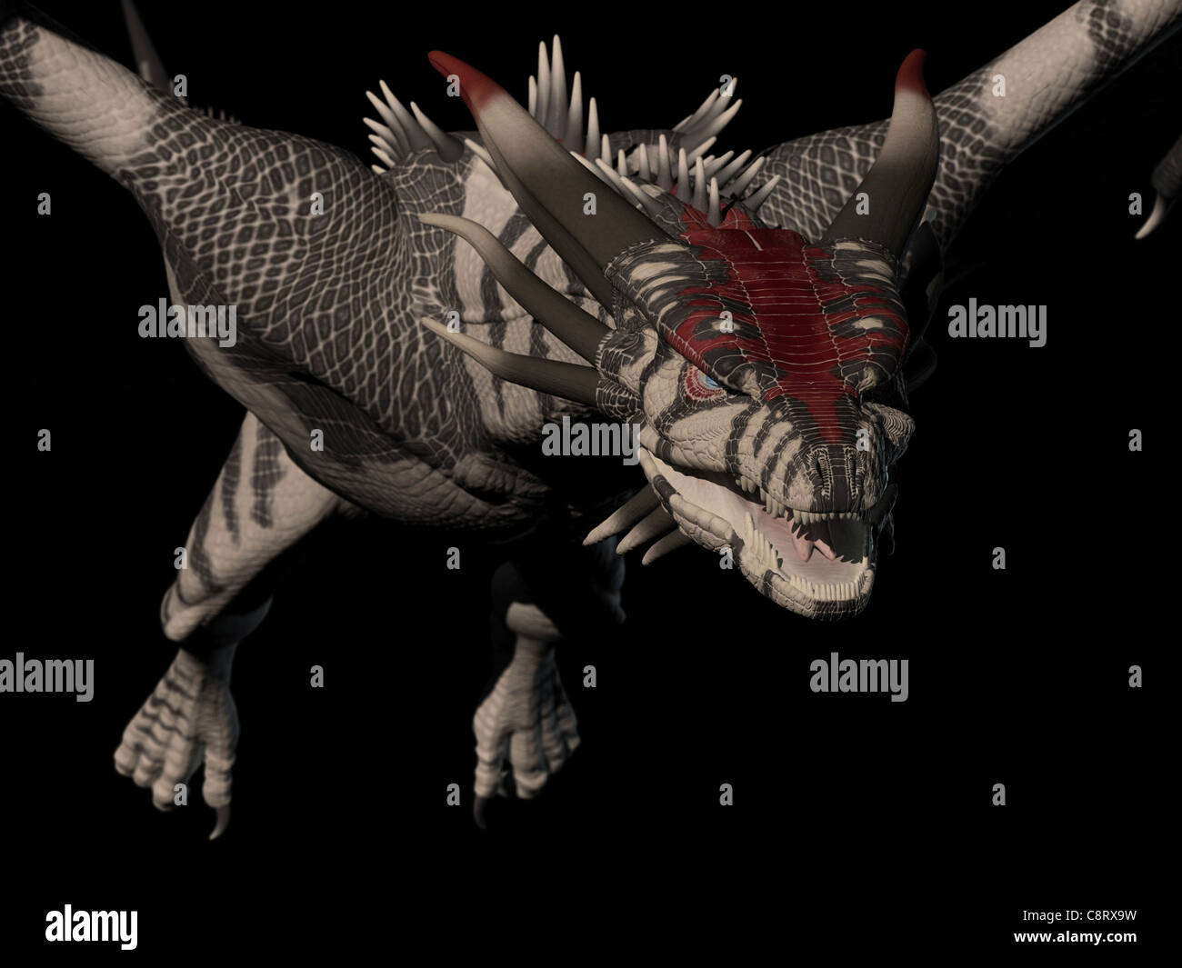 Drachen aus nächster Nähe Stockfoto