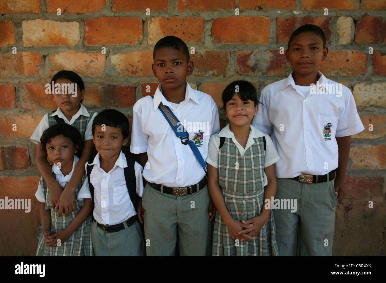 Grundschule in Kolumbien Stockfoto