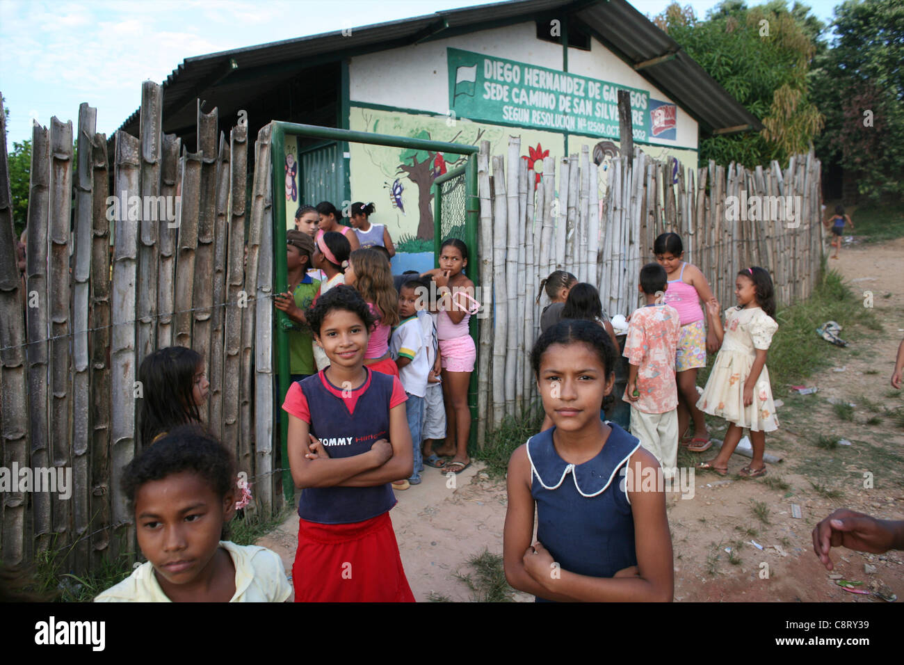 Grundschule in Kolumbien Stockfoto