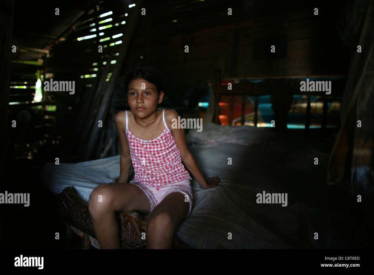 Leben in einem Slum, Kolumbien Stockfoto