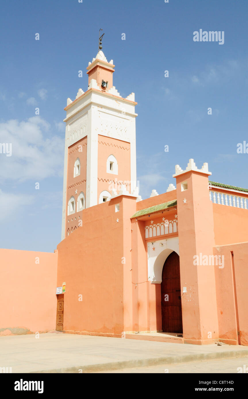 Moschee, Zagora, Draa-Tal Region, Marokko Stockfoto