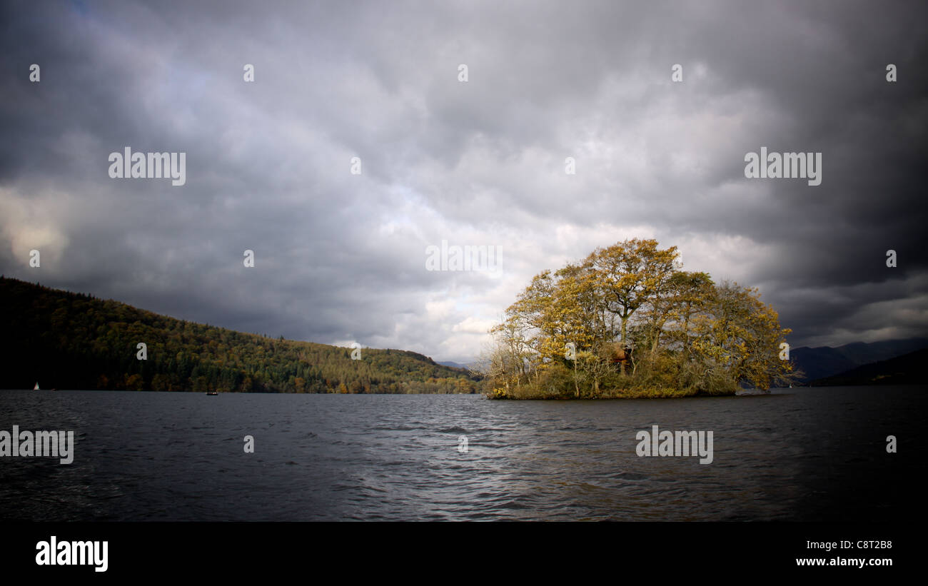 Dramatische Landschaft am Lake Windermere, The Lake District, UK Stockfoto