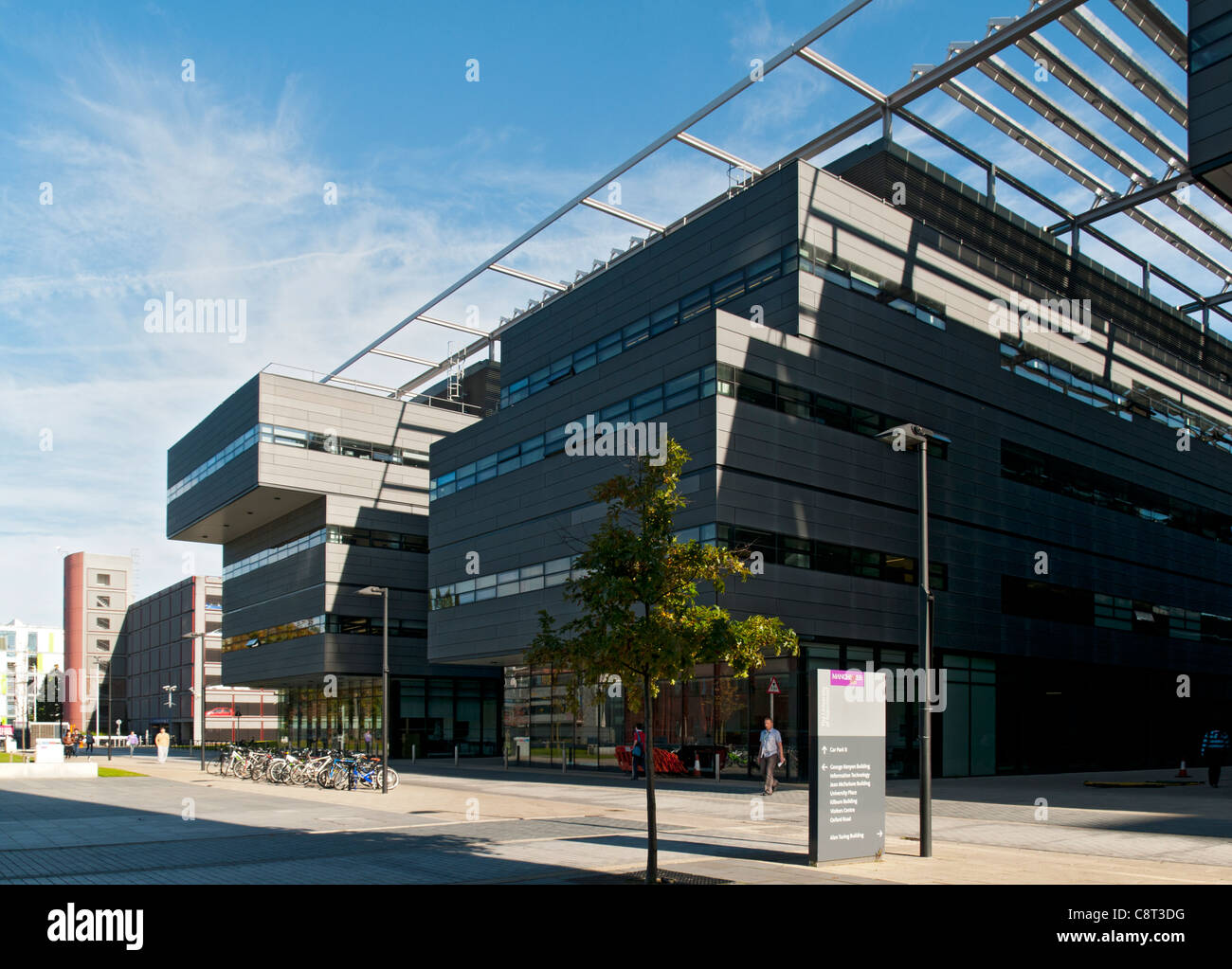 Die Alan Turing Gebäude, Universität von Manchester, Manchester, England, UK. Architekten Sheppard Robson, 2007. Stockfoto