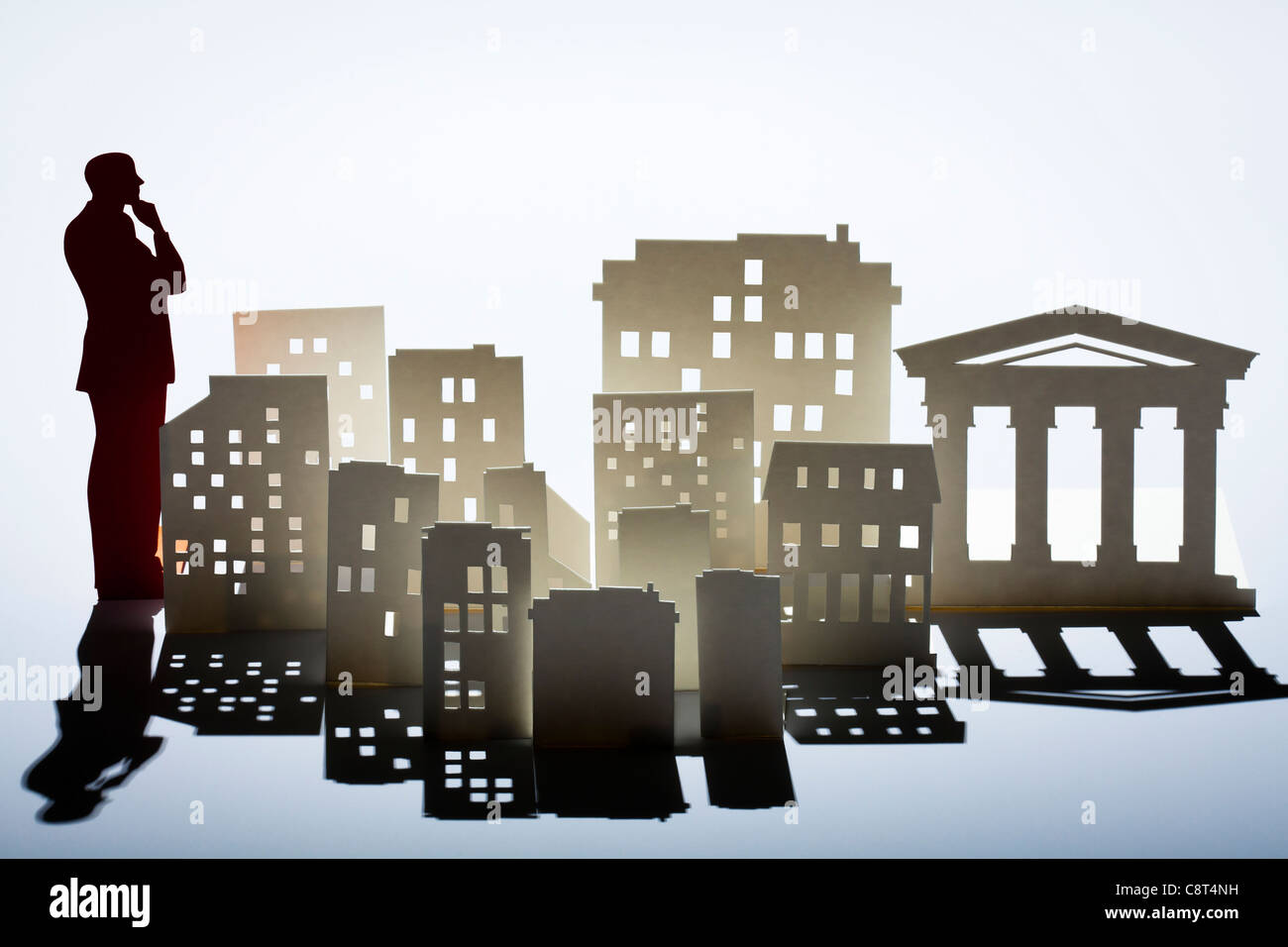 Konzept der Planung und künftiges Wachstum Stockfoto