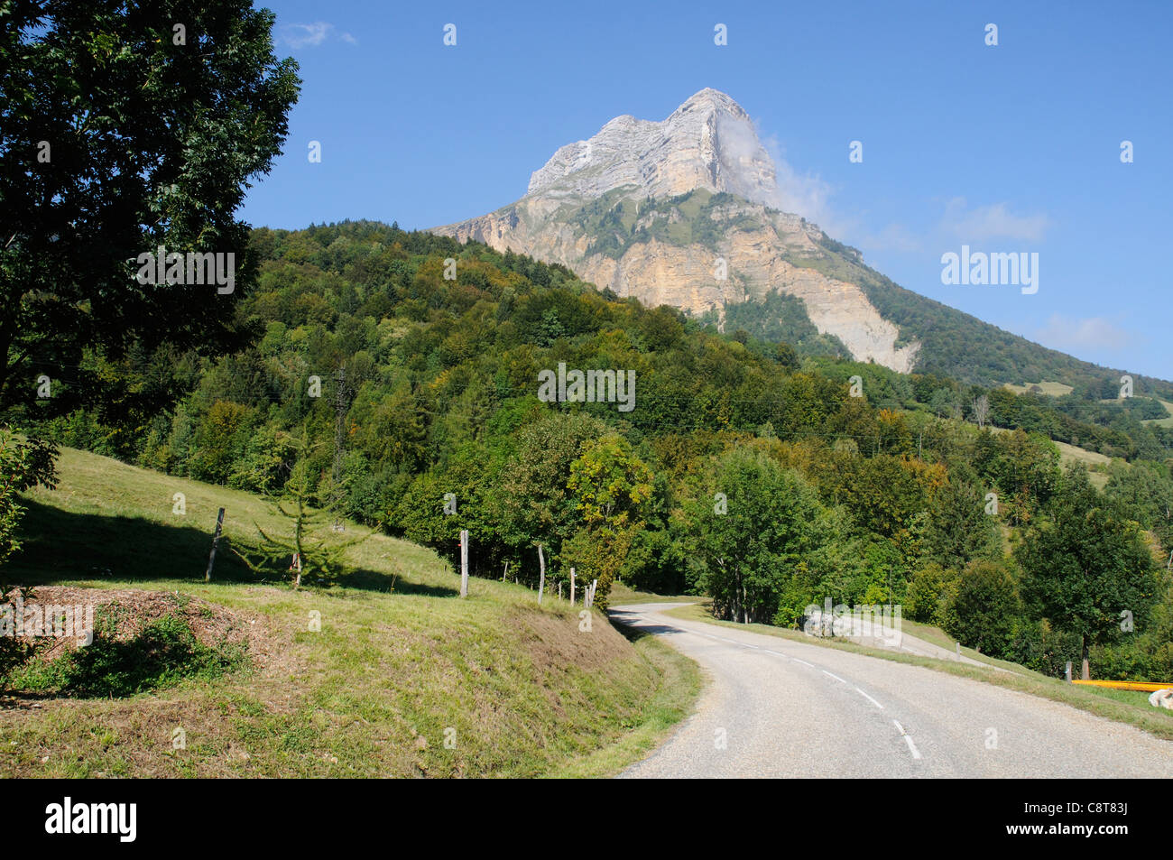 Die Dent de Crolles in der Nähe von Grenoble in Frankreich Stockfoto