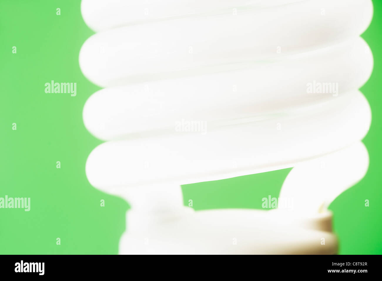 Studioaufnahme von Energie effiziente Glühbirne Stockfoto