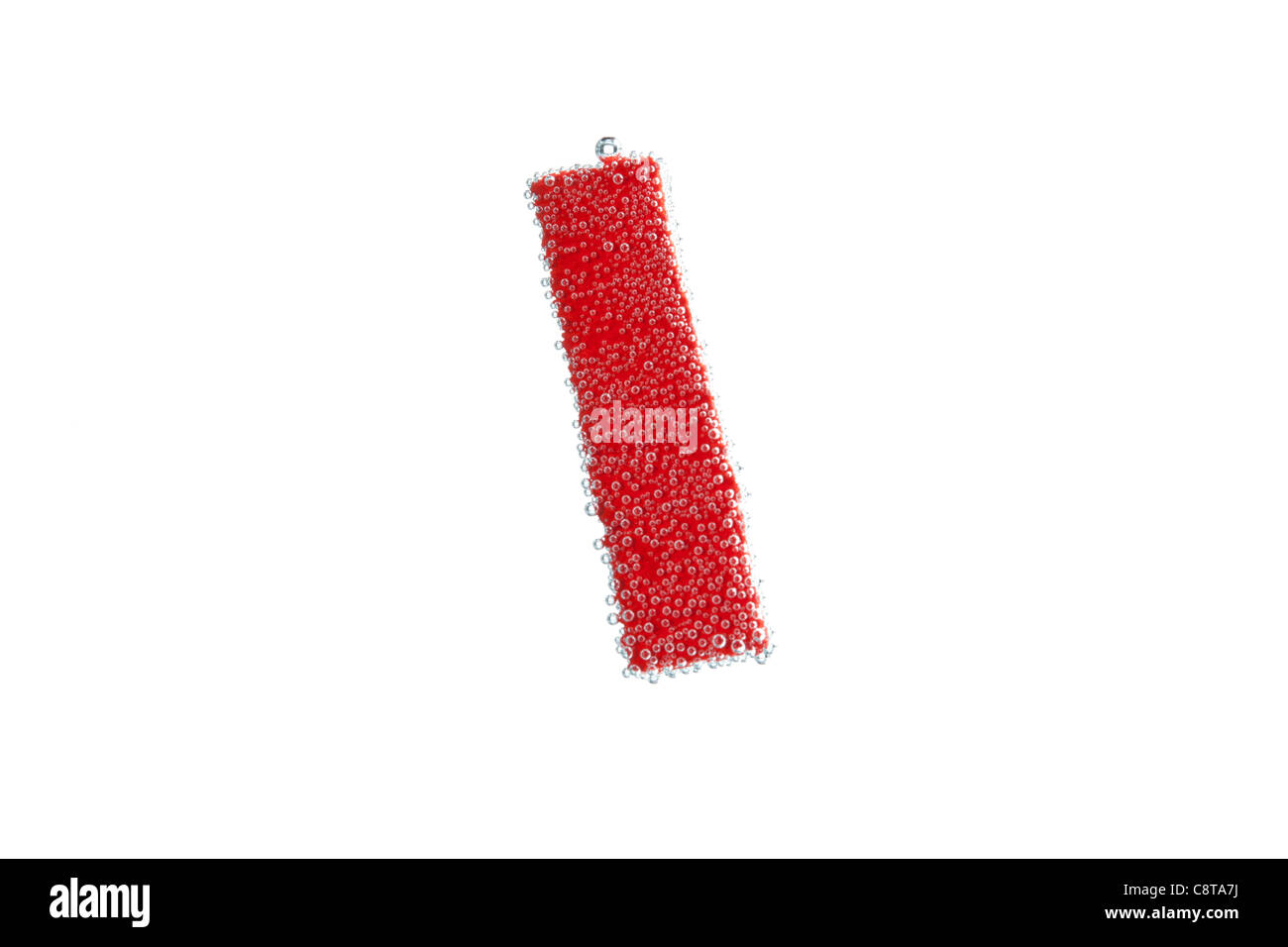 Rote Alphabet ich Stockfoto