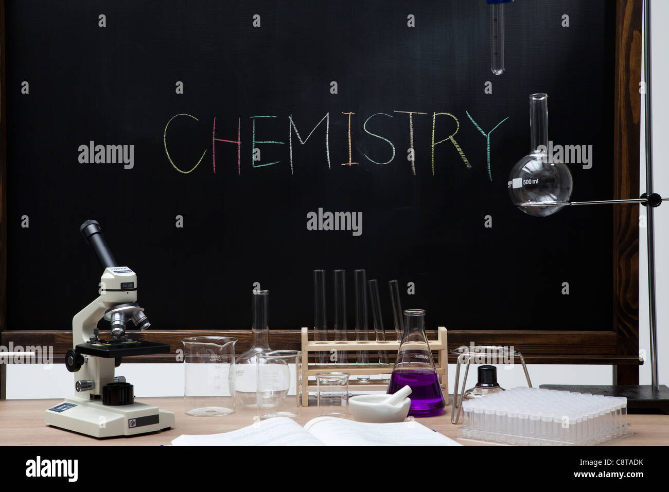 Chemie-Labor und Ausrüstungen Stockfoto