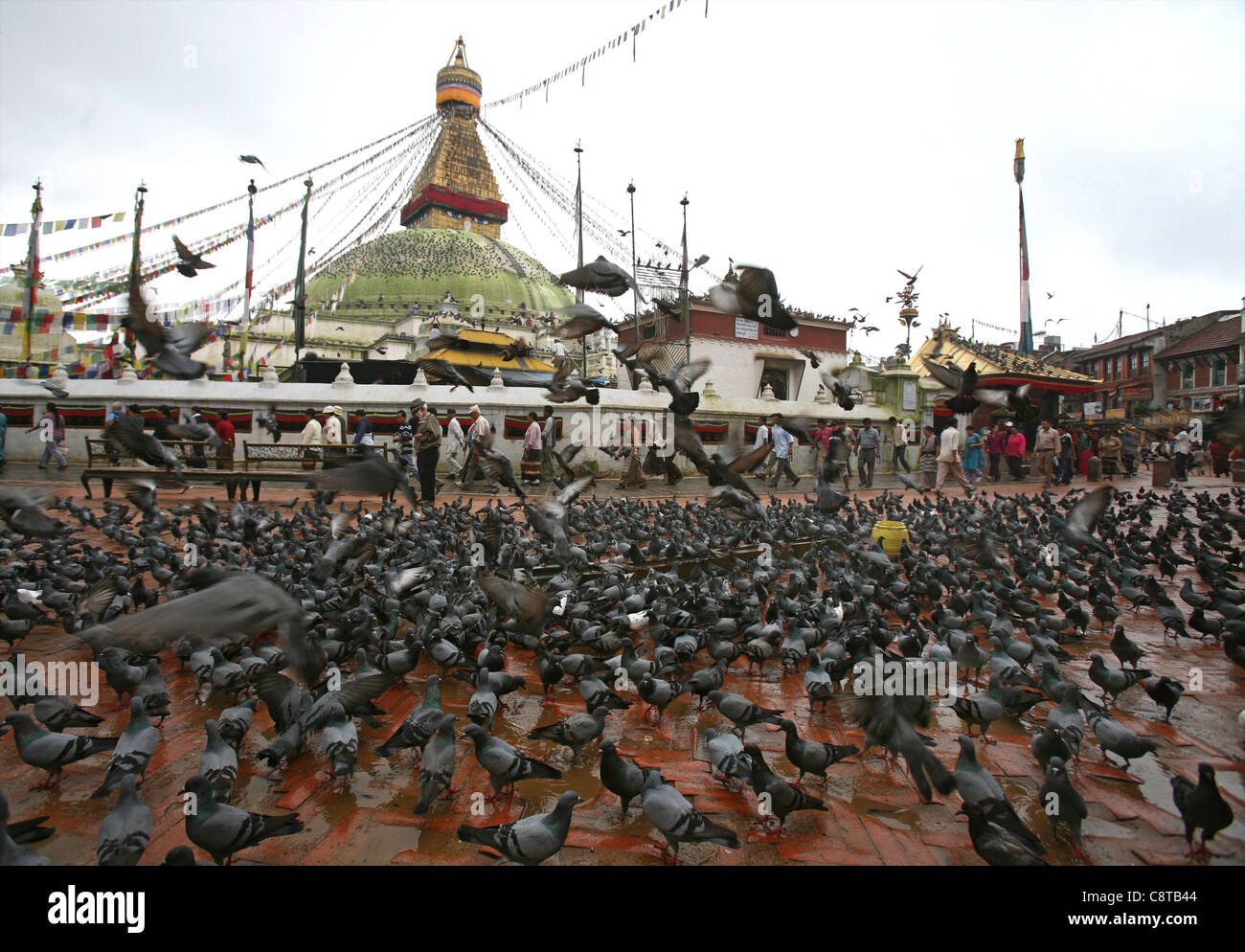 Tibetische Mönche in Nepal Stockfoto