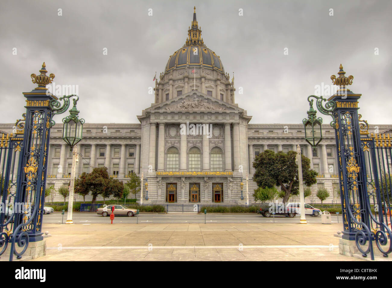 Historischen San Francisco City Hall in Kalifornien Stockfoto