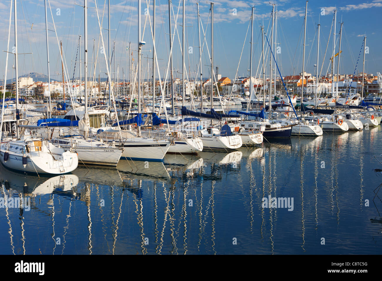 Cambrils Marina. Costa Dorada, Katalonien, Spanien. Stockfoto