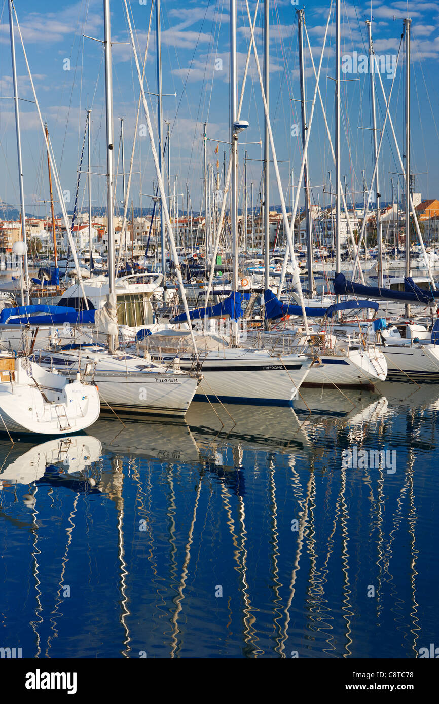 Cambrils Marina. Costa Dorada, Katalonien, Spanien. Stockfoto