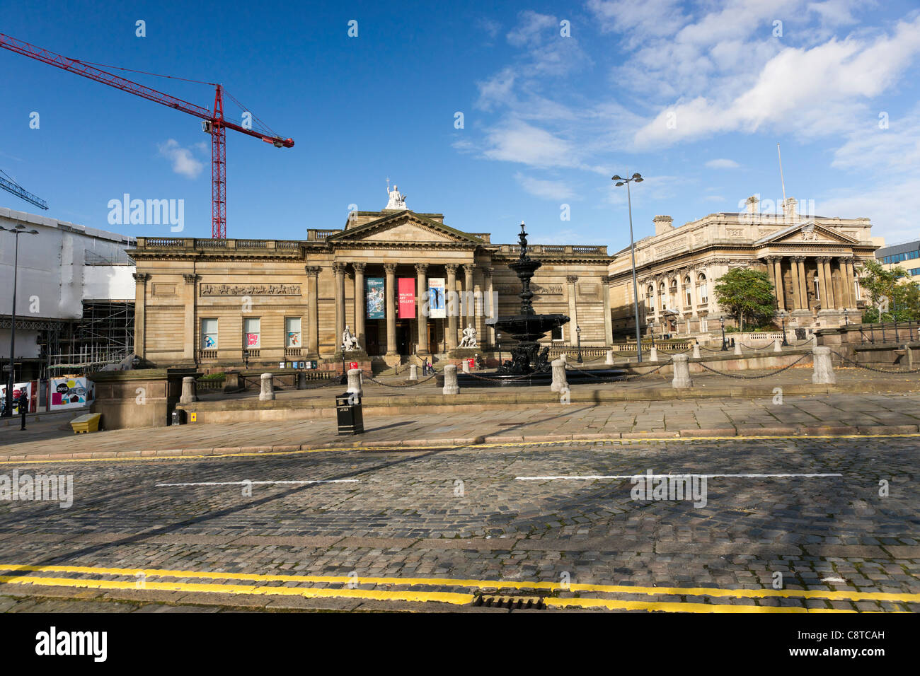 Die Walker Art Gallery und County-Sessions House, Liverpool. Stockfoto