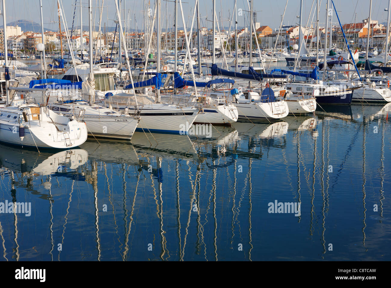 Cambrils Marina. Costa Dorada, Katalonien, Spanien. Stockfoto