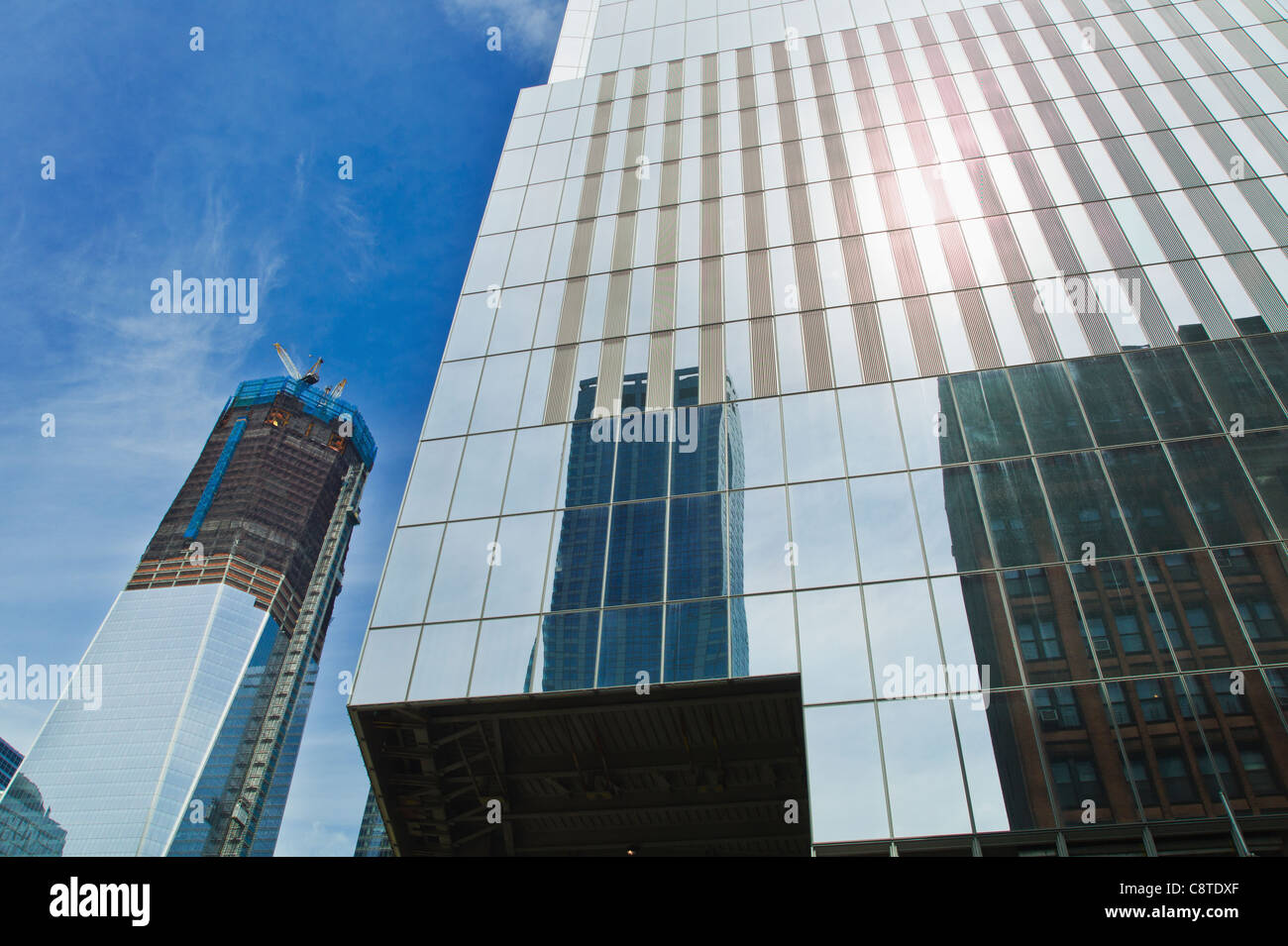 USA, New York, New York City, Lower Manhattan, Ground Zero, Freedom Tower Stockfoto