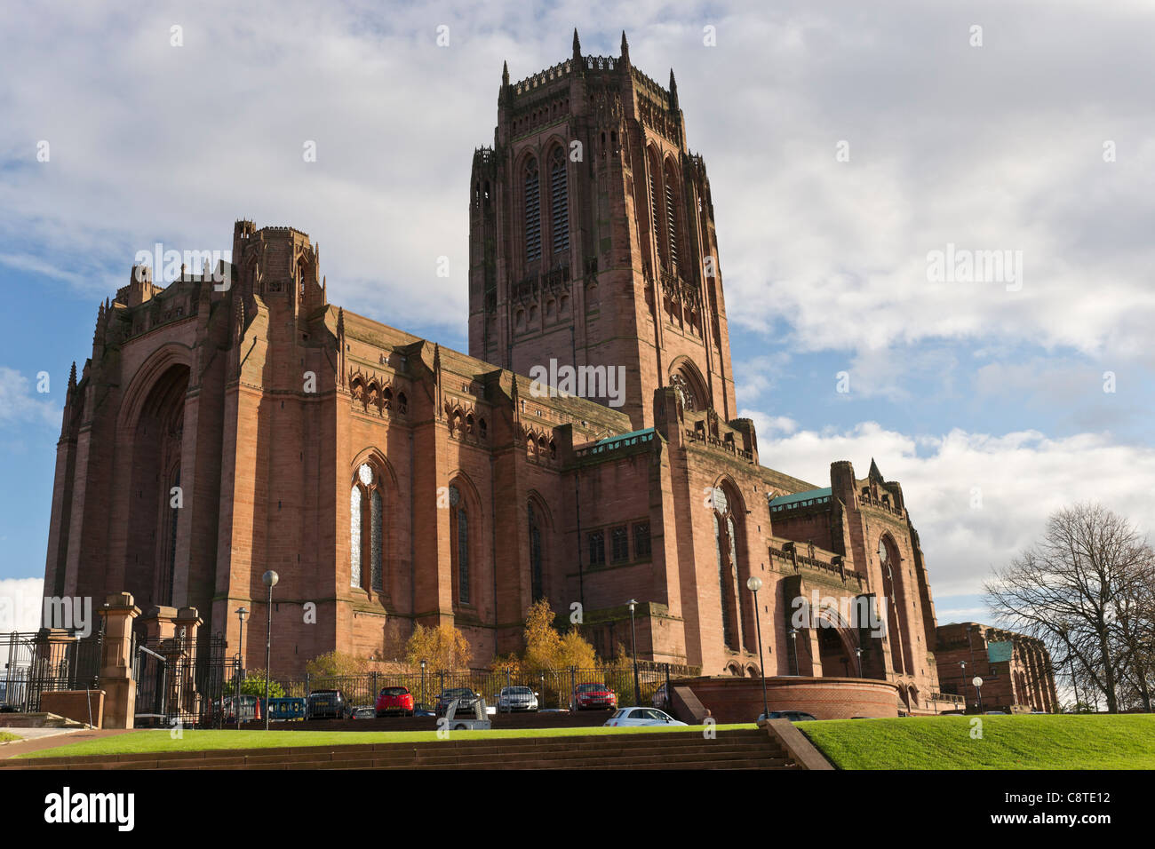 Liverpool Cathedral die anglikanische Kathedrale der Diözese von Liverpool. Stockfoto