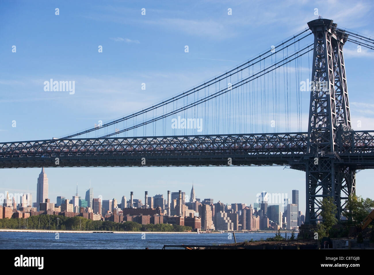 USA, Staat New York, New York City, Manhattan, Williamsburg Bridge Stockfoto