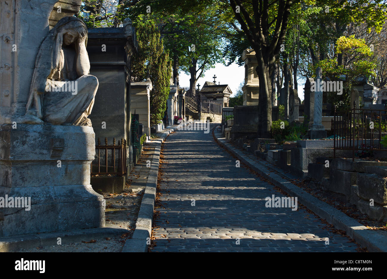 Paris, den Friedhof Pére Lachaise Stockfoto