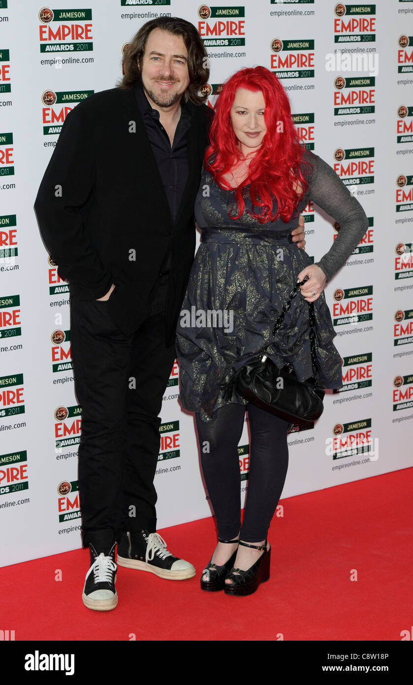 Jonathan Ross und Jane Goldman besucht den Empire Awards an einem zentralen Ort London. Stockfoto